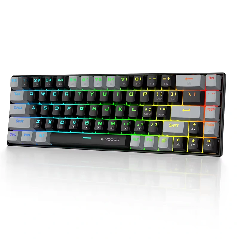 68keys RGB वायर्ड मेकानिकल गेमिङ किबोर्ड