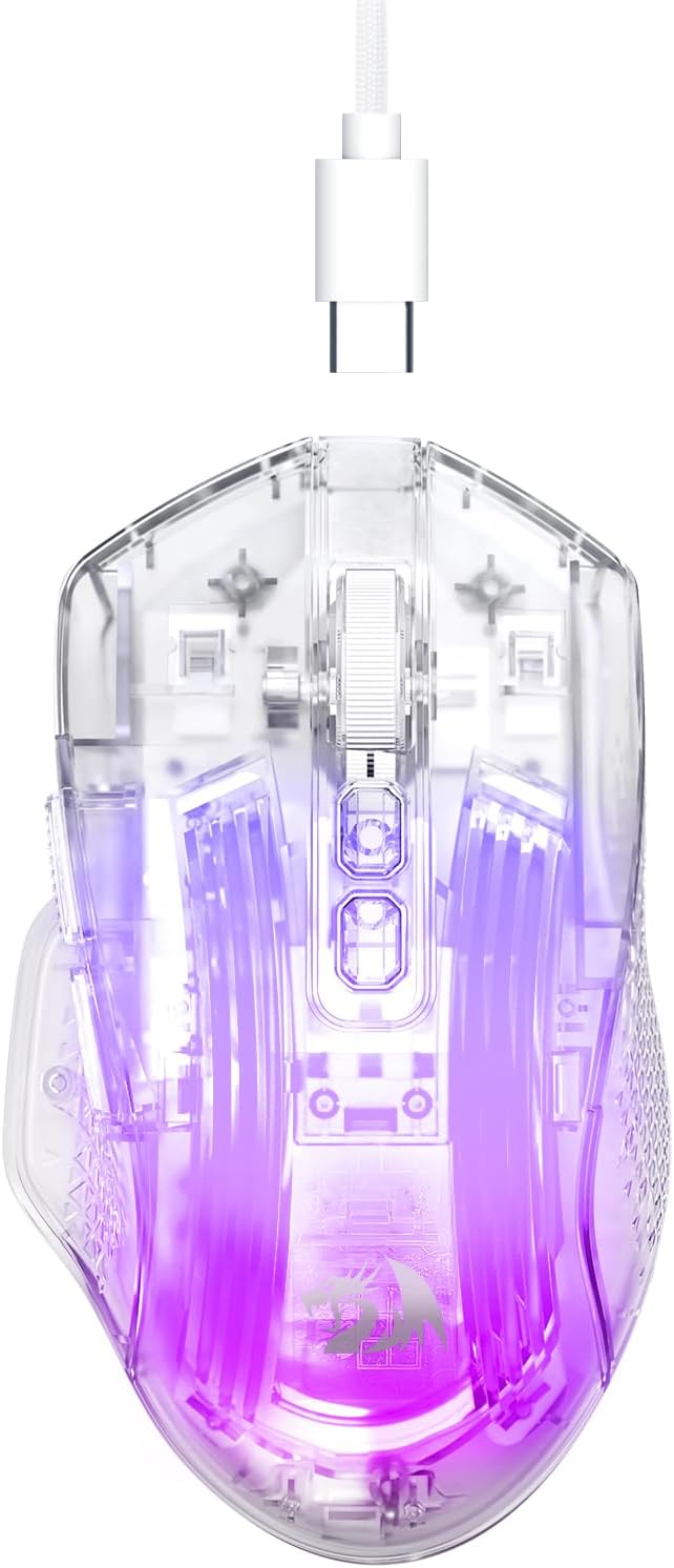 सेतो M695CT 24,000 DPI 8 RGB LED ब्याकलिट मोड वायर्ड गेमिङ माउस